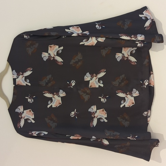 Banana Republic Purple Flower Blouse - Picture 4 of 6